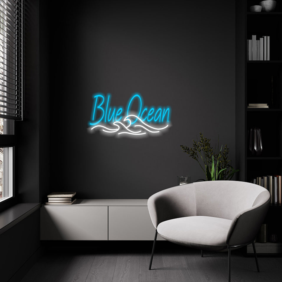 Welcome to Blue Ocean & Blue Ocean -  LED Neon Sign