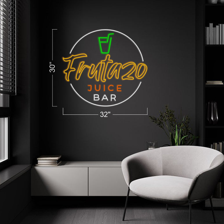 Fruta 20 Juice Bar  - LED Neon Sign