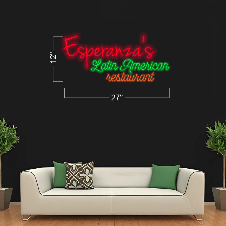 Esperanza's Latin American Restaurant - LED Neon Sign