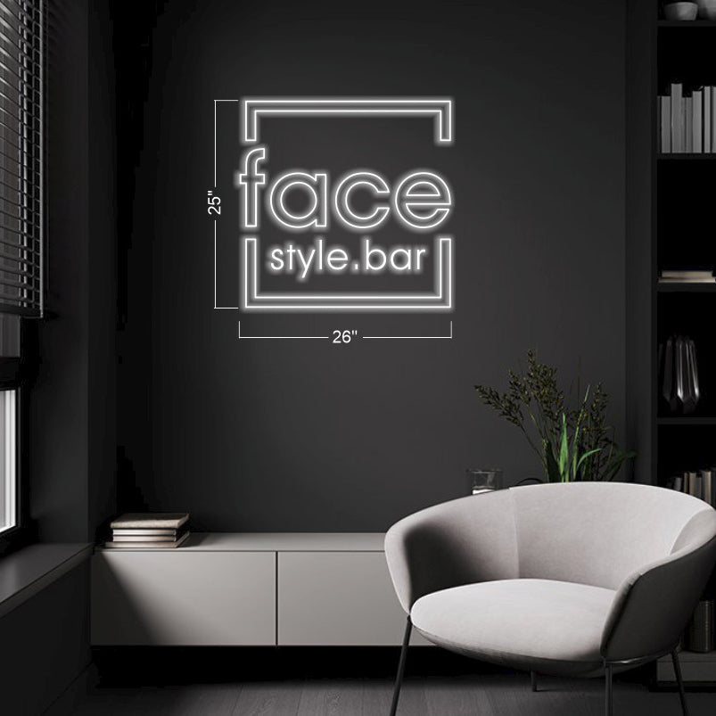 Face Style Bar - LED Neon Sign