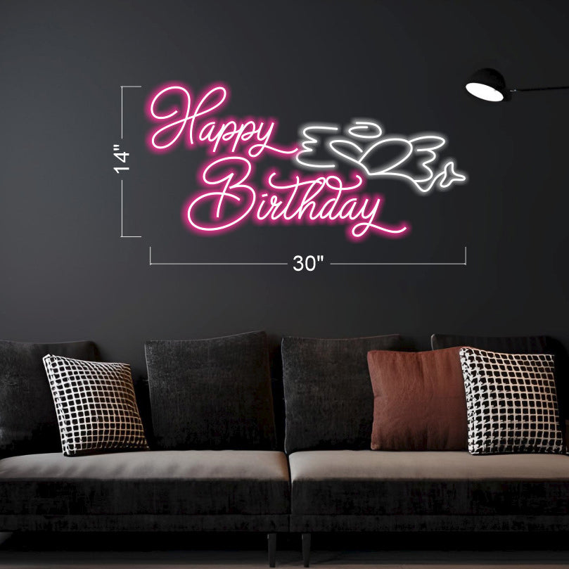 Happy Birthday - LED Neon Sign