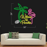 Welcome to Paradise - LED Neon Sign