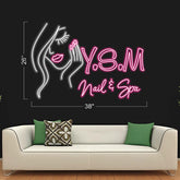 Y.S.M Nail & Spa - LED Neon Sign