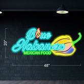 Blue Habanero - LED Neon Sign