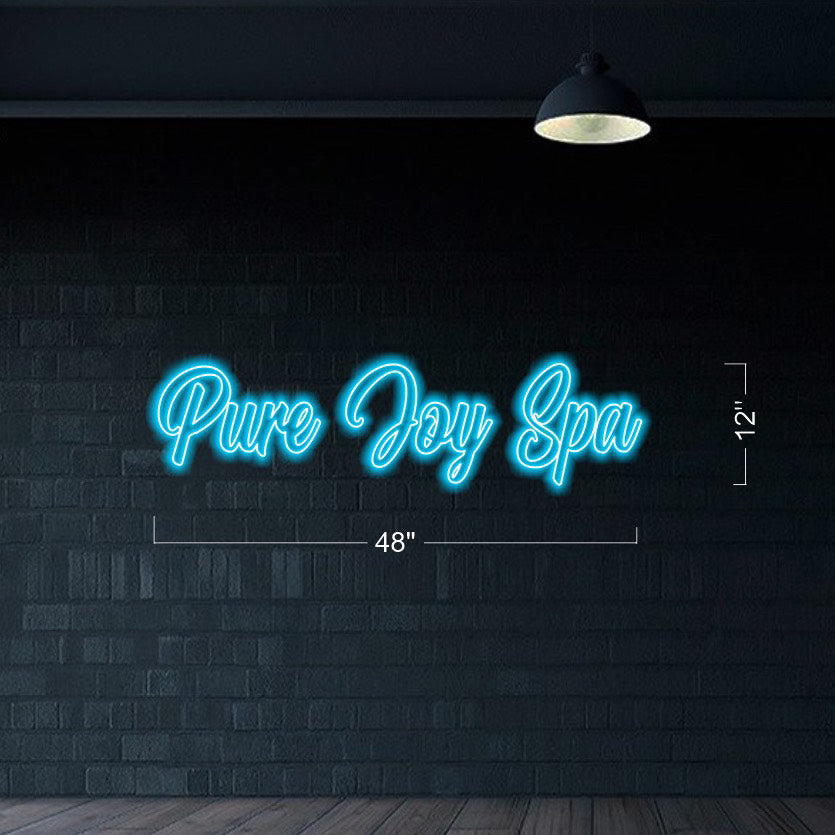 Pure Joy Spa - LED Neon Sign