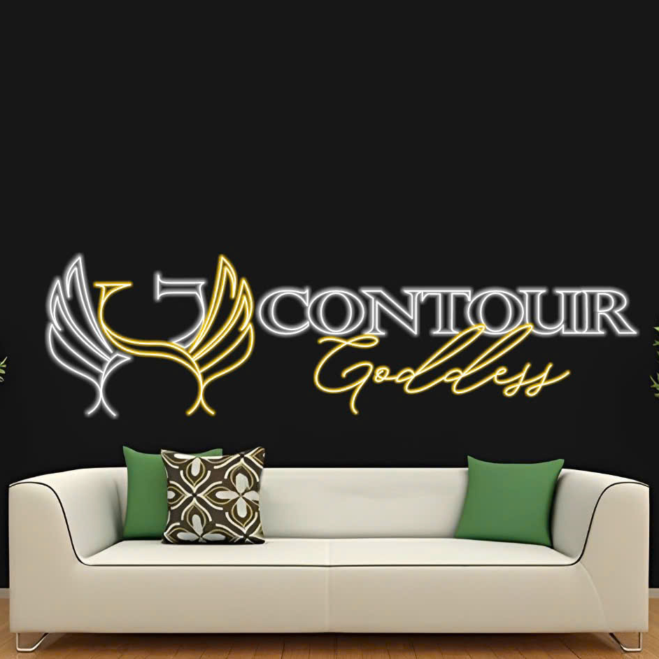 3 Sets Contour Goddess - LED Neon Sign