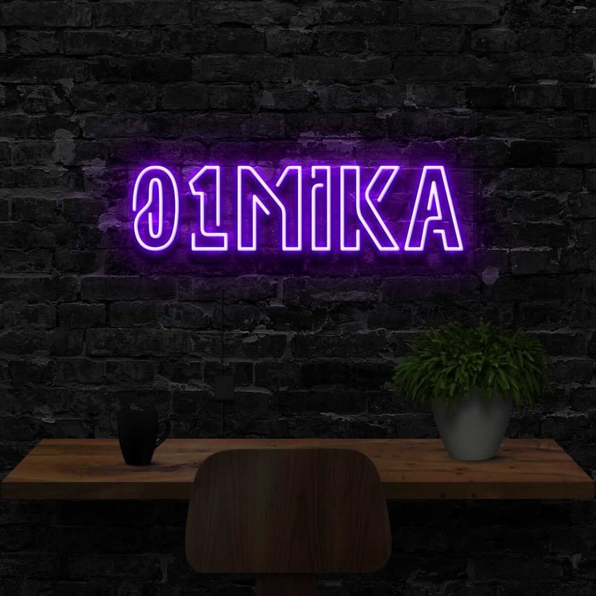 "01Mika" Custom Neon Sign