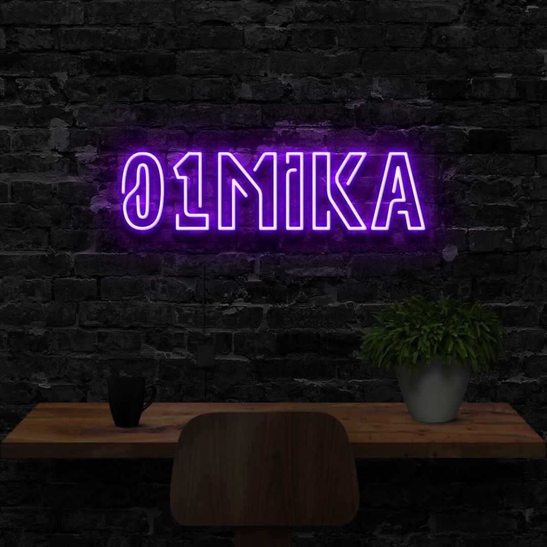 "01MIKA" Custom Neon Sign