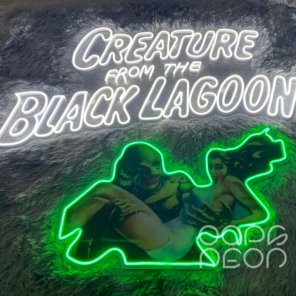 Illuminate Your Space with a LED Neon "Creature from the Black Lagoon" Sign