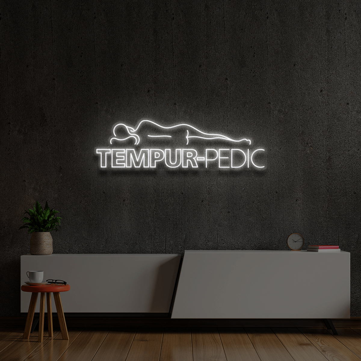 3 x Tempur-Pedic Custom Neon Sign