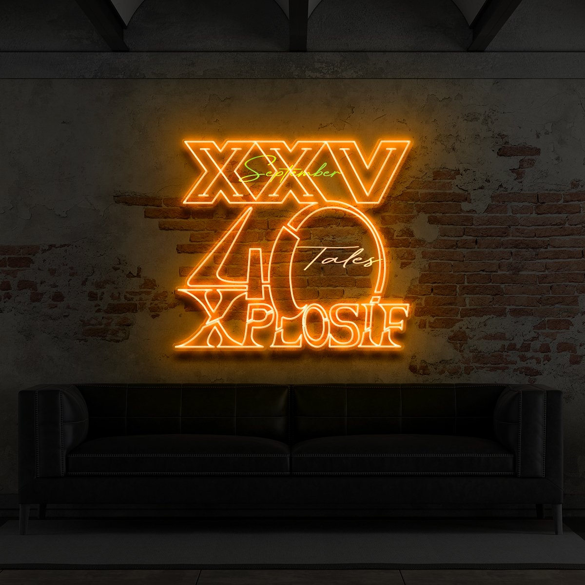 "40 Xplosif" Custom Neon Sign