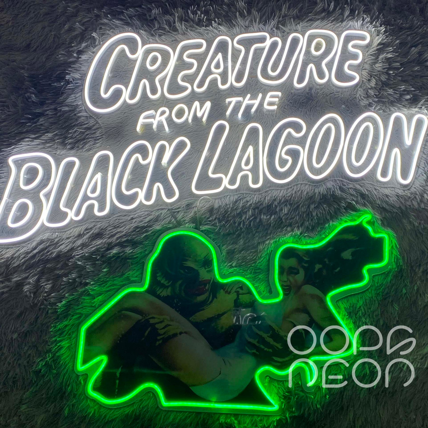 Illuminate Your Space with a LED Neon "Creature from the Black Lagoon" Sign