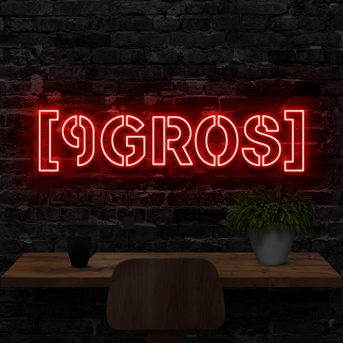 "9GROS" Custom Neon Sign