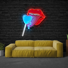 "A Taste of Love" Custom Neon Sign