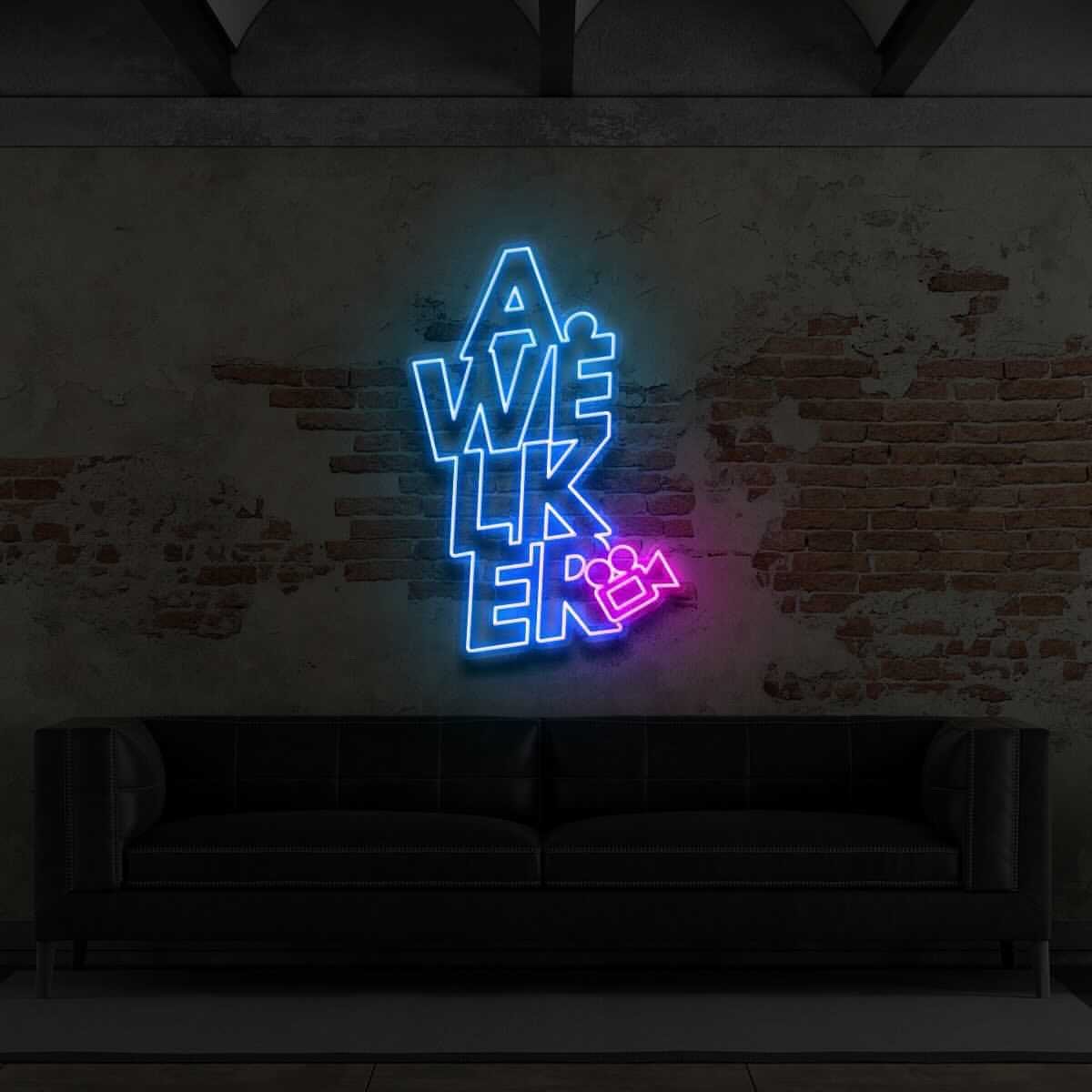 “A.WELKER” Custom Neon Sign