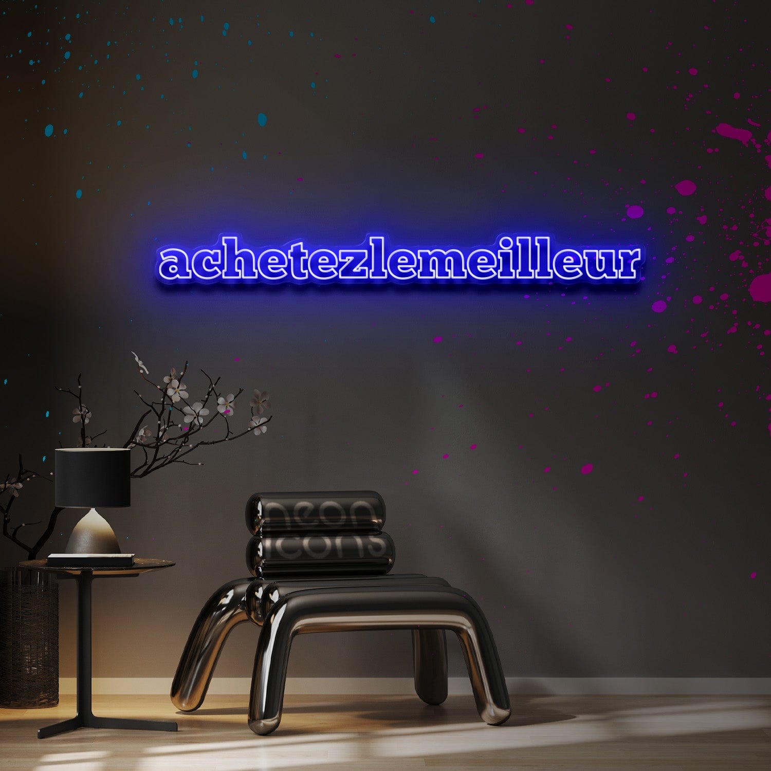 "Achetezlemeilleur" Custom Neon Sign