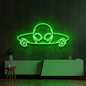 "Alien Portal" Neon Sign 60cm (2ft) / Green / LED Neon by Neon Icons