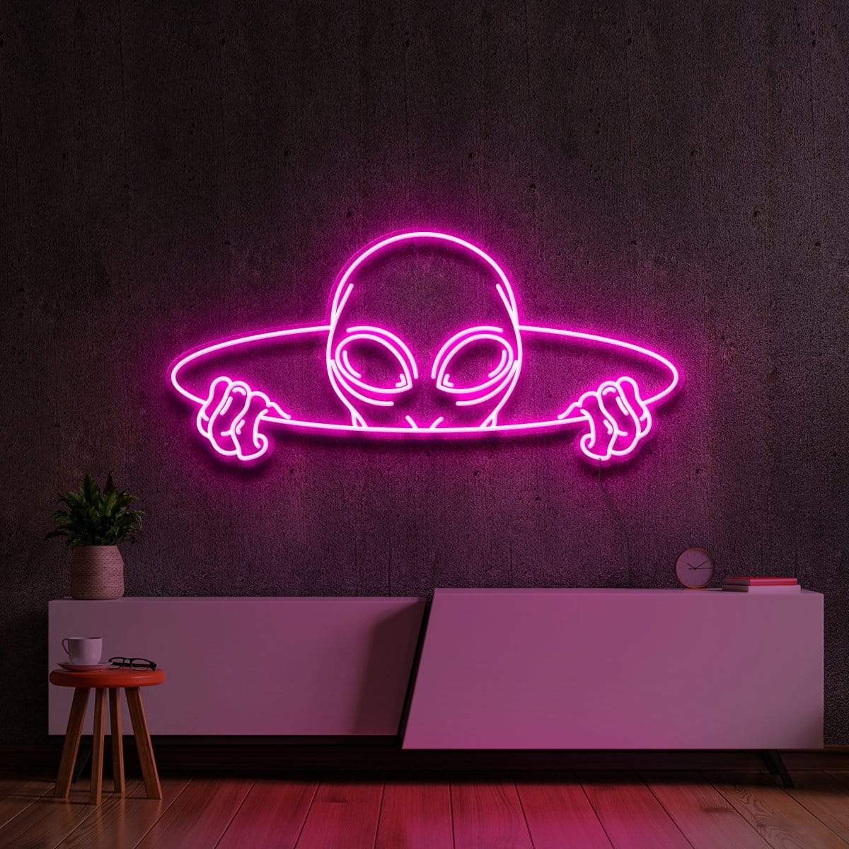 "Alien Portal" Neon Sign 60cm (2ft) / Pink / LED Neon by Neon Icons