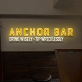 "Anchor Bar" Custom Neon Sign