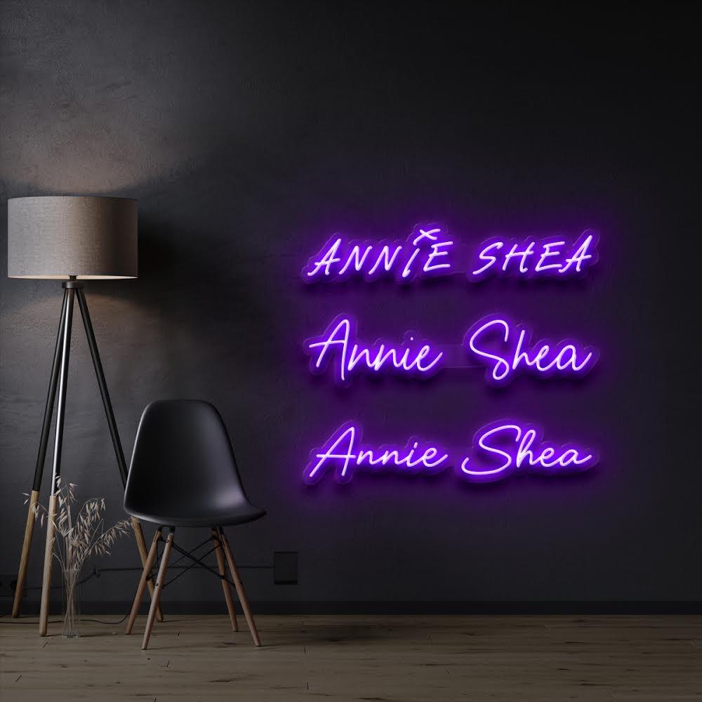 “Annie Shea” Custom Neon Sign