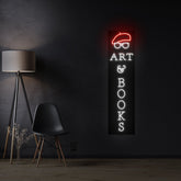 "Art & Books" Custom Neon Sign