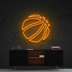 "Ball Is Life" Neon Sign 60cm (2ft) / Orange / Cut to Shape by Neon Icons