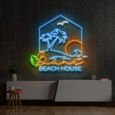 "Bani Beach House" Custom Neon Sign