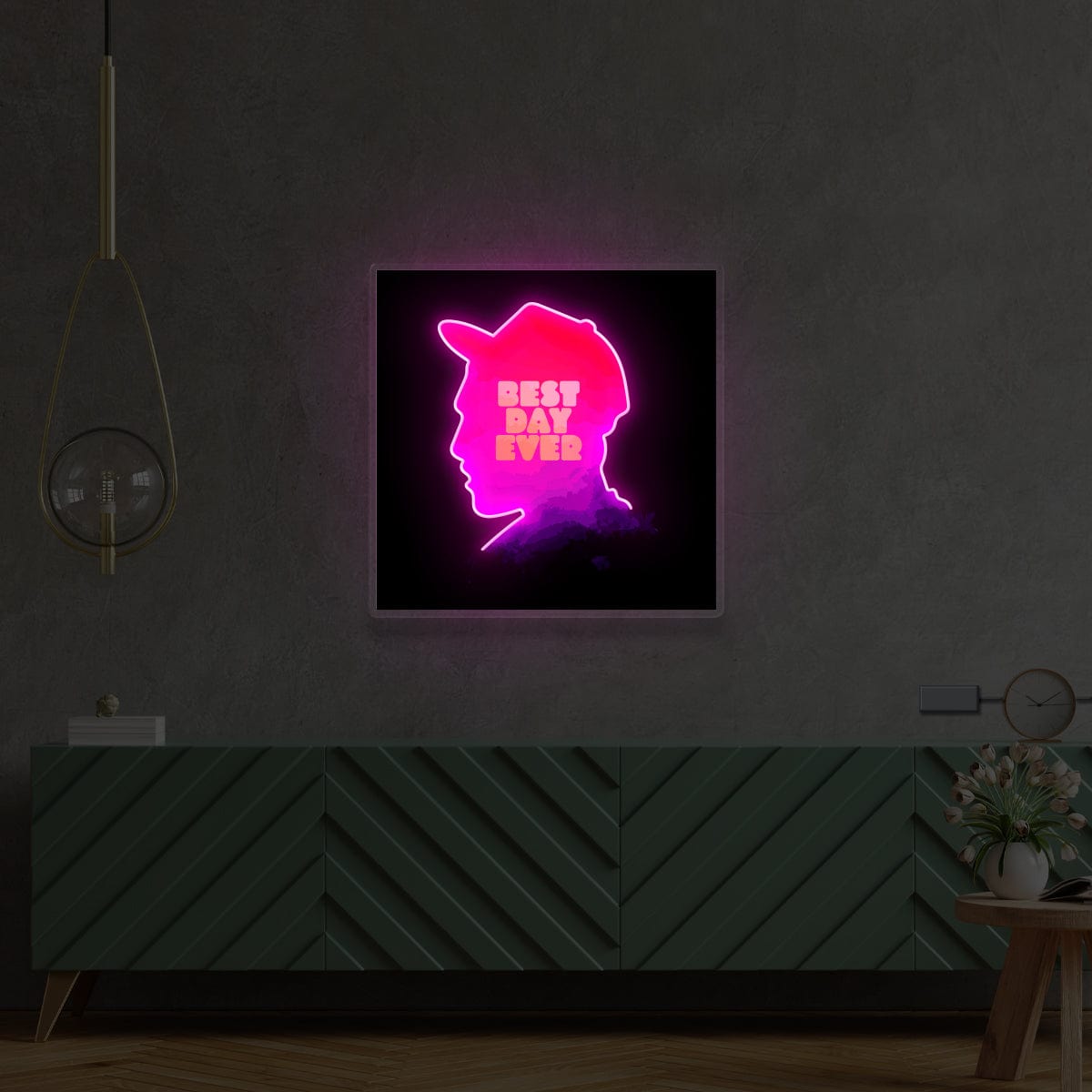 "Best Day Ever" Custom Neon x Acrylic Print