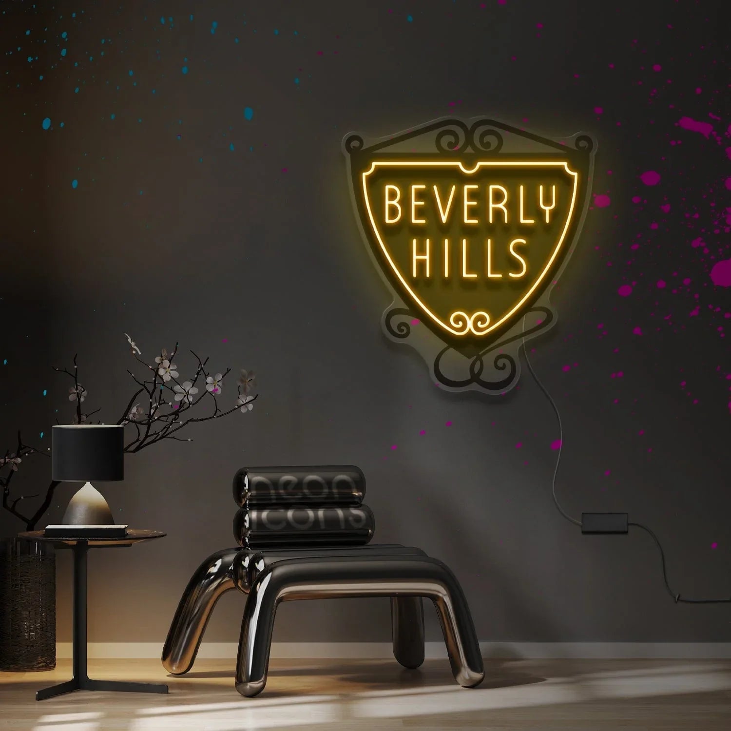 "Beverly Hills" Custom Neon Sign