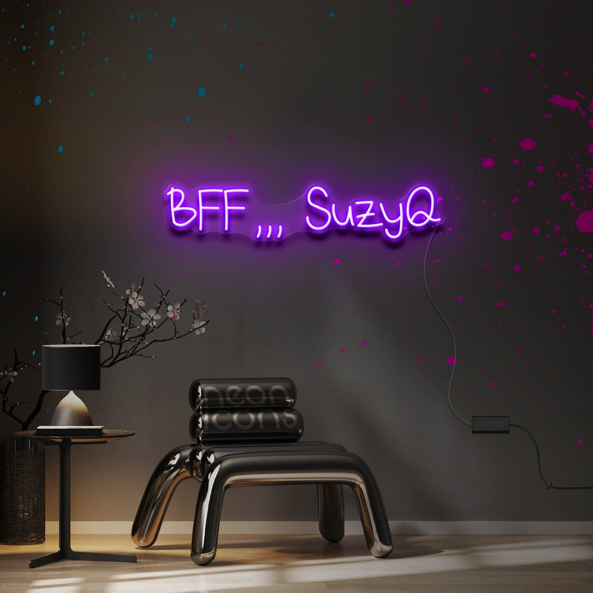 "BFF...SuzyQ" Custom Neon Sign