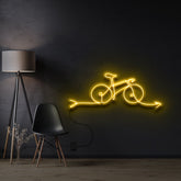 "Bicycle Line Art" Custom Neon Sign