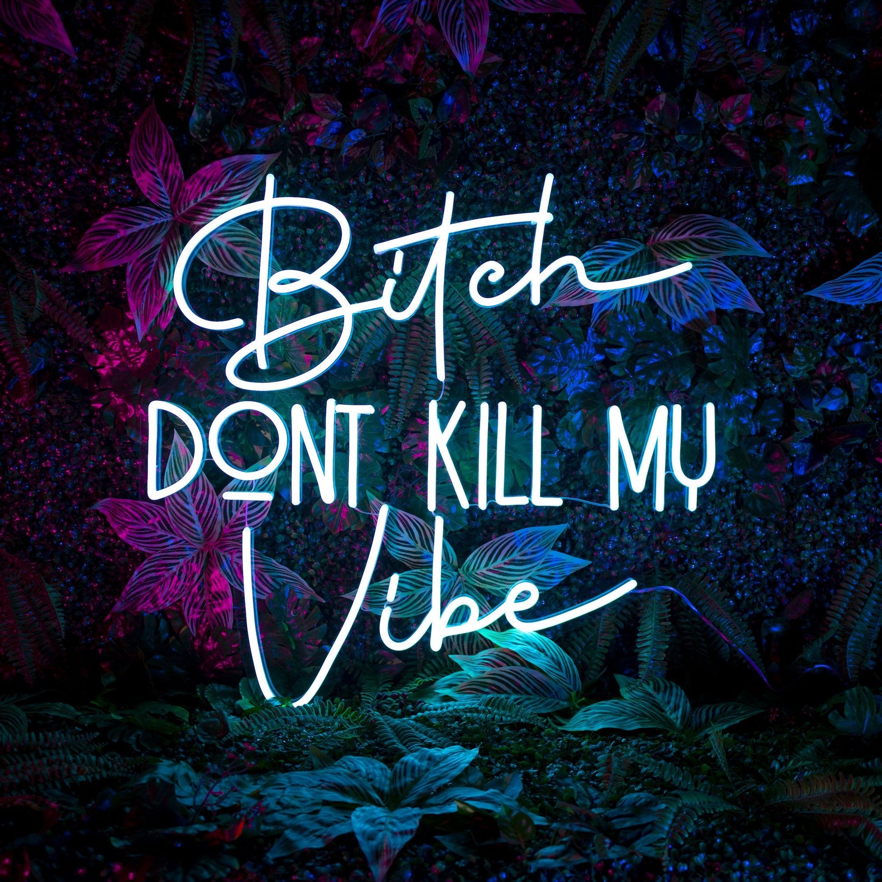 "Bitch Don't Kill My Vibe" Neon Sign