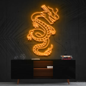 "Blood of The Dragons" Neon Sign 90cm (3ft) / Orange / Cut to Shape by Neon Icons