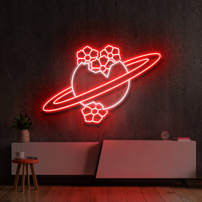 "Blooming Jupiter" Multicolour Neon Sign 60cm (2ft) / Red / LED Neon by Neon Icons