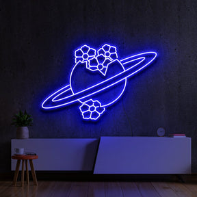 "Blooming Jupiter" Neon Sign by Neon Icons