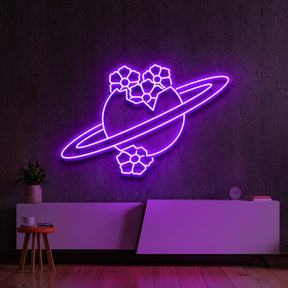 "Blooming Jupiter" Neon Sign by Neon Icons