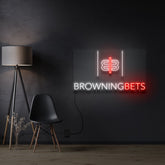 "Browning Bets" Custom Neon Sign