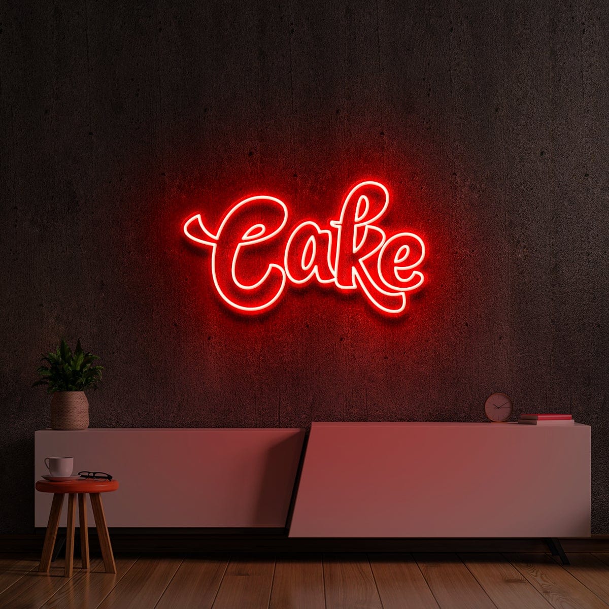 "Cake" Custom Neon Sign