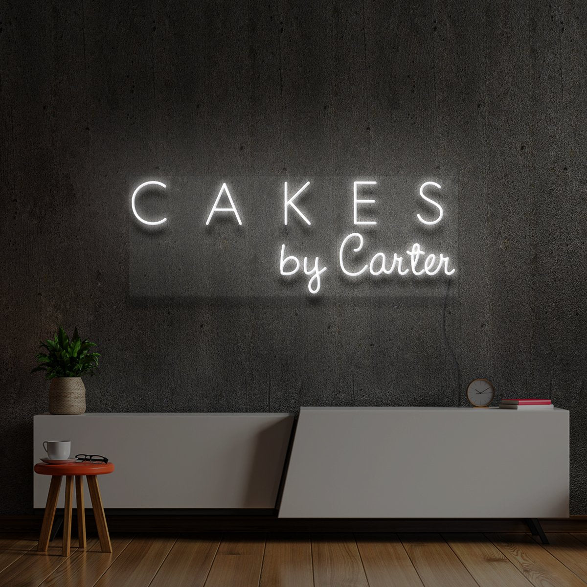 "Cakes by Carter" Custom Neon Sign