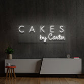 "Cakes by Carter" Custom Neon Sign