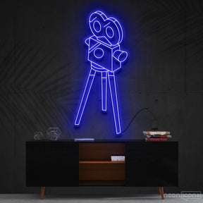 "Camera Roll" Neon Sign 60cm (2ft) / Blue / Cut to Shape by Neon Icons