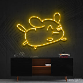 "Cartoon Puppy" Neon Sign 60cm (2ft) / Yellow / Cut to Shape by Neon Icons