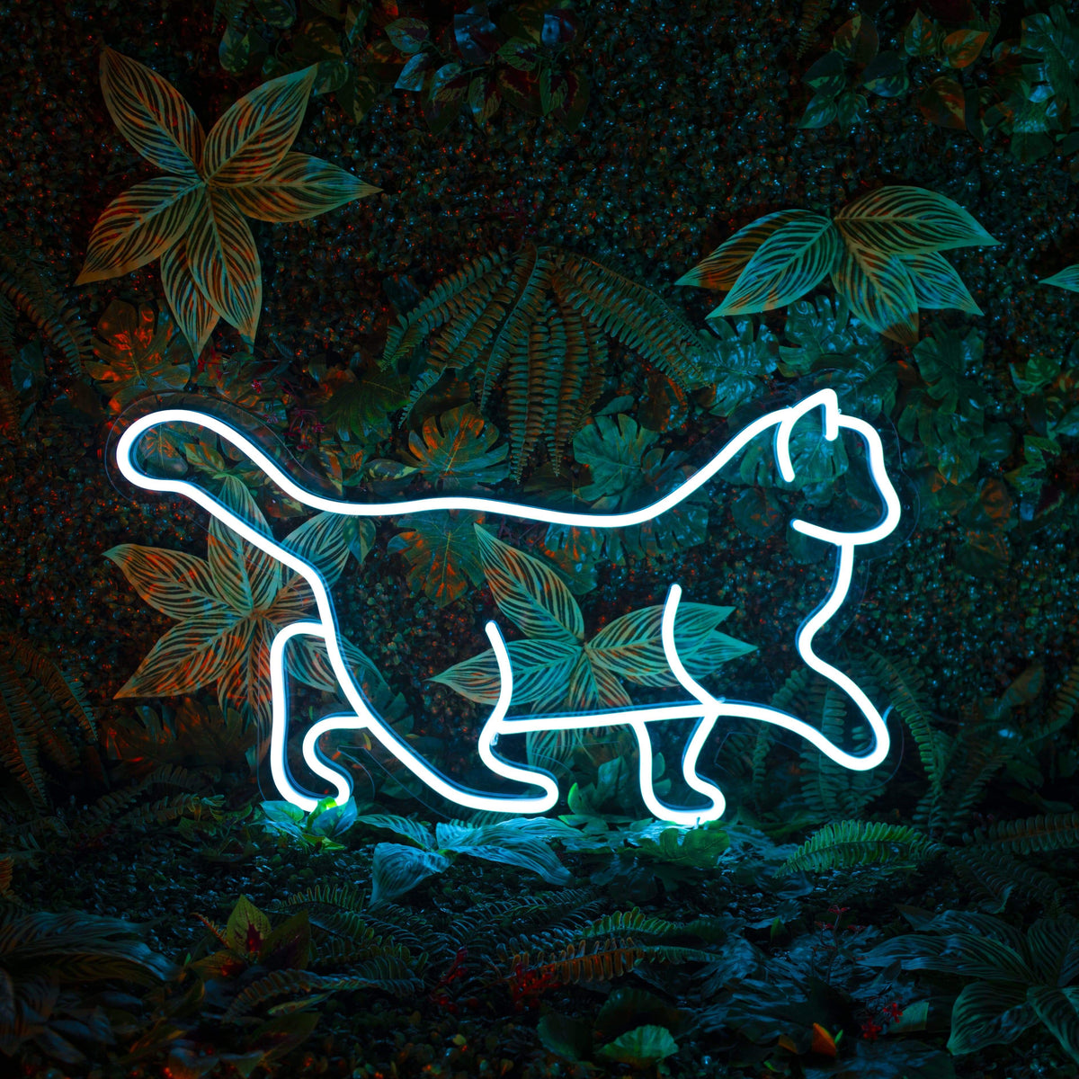 "Cat + Cactus" Custom Neon Sign