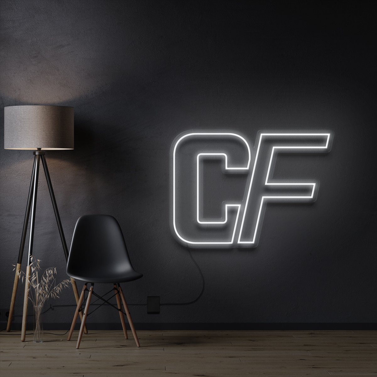 "CF" Custom Neon Sign