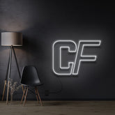 "CF" Custom Neon Sign