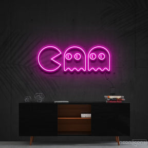 "Chasing Ghosts" Neon Sign 60cm (2ft) / Pink / Cut to Shape by Neon Icons