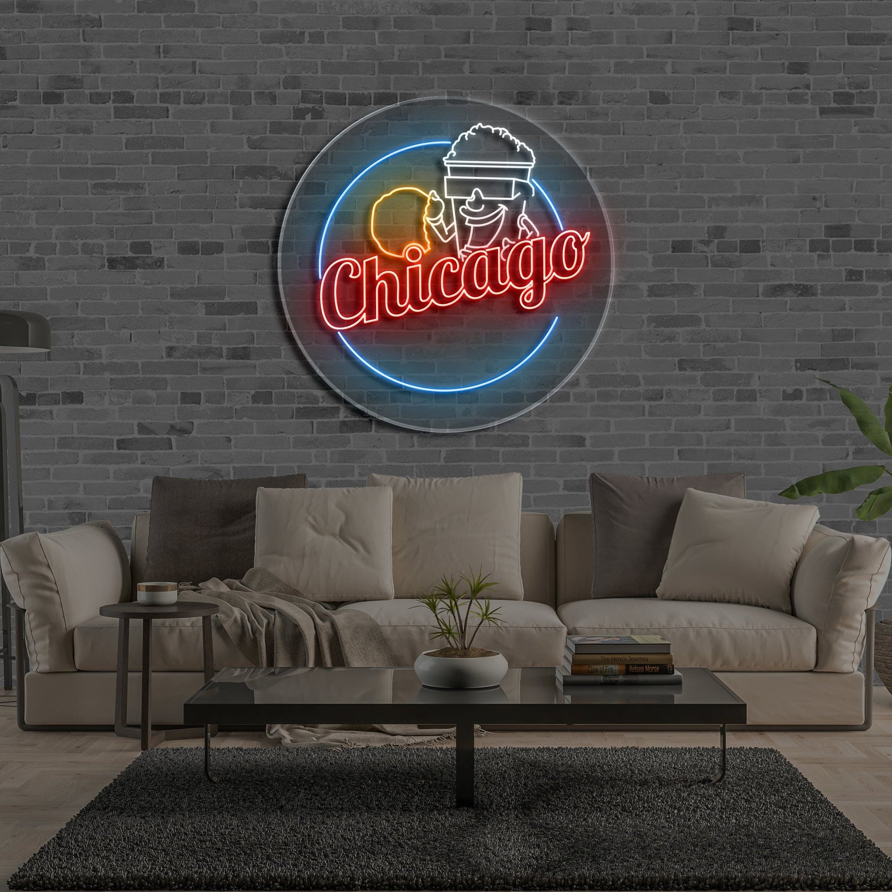 "Chicago's Very Own" Custom LED Neon x Acrylic Print