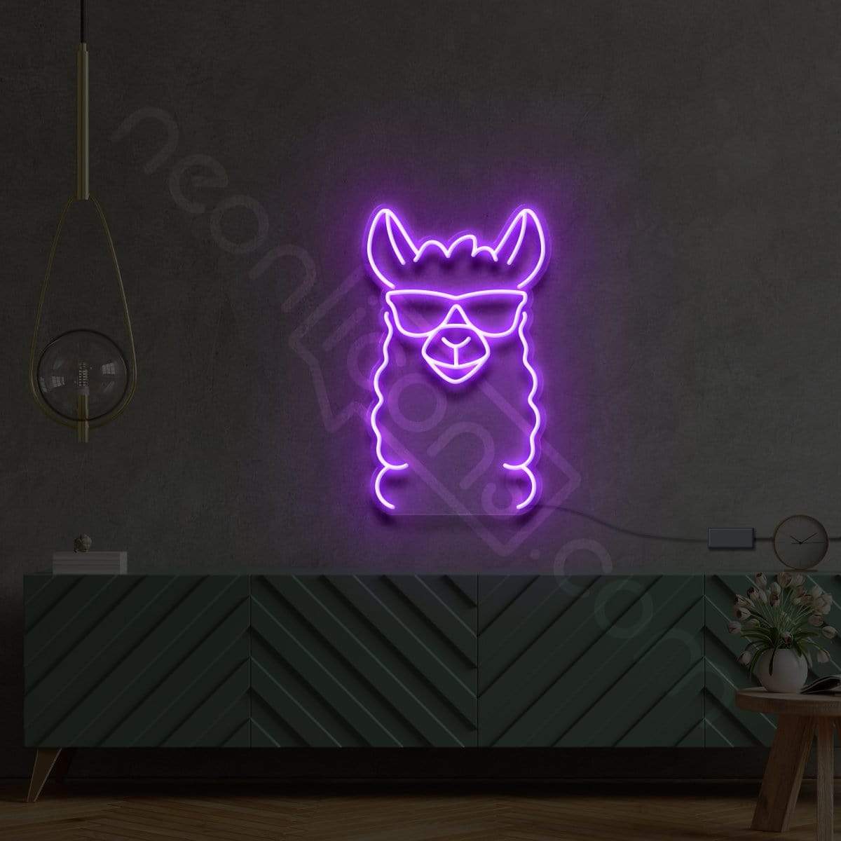 Cool Llama Custom Neon Sign