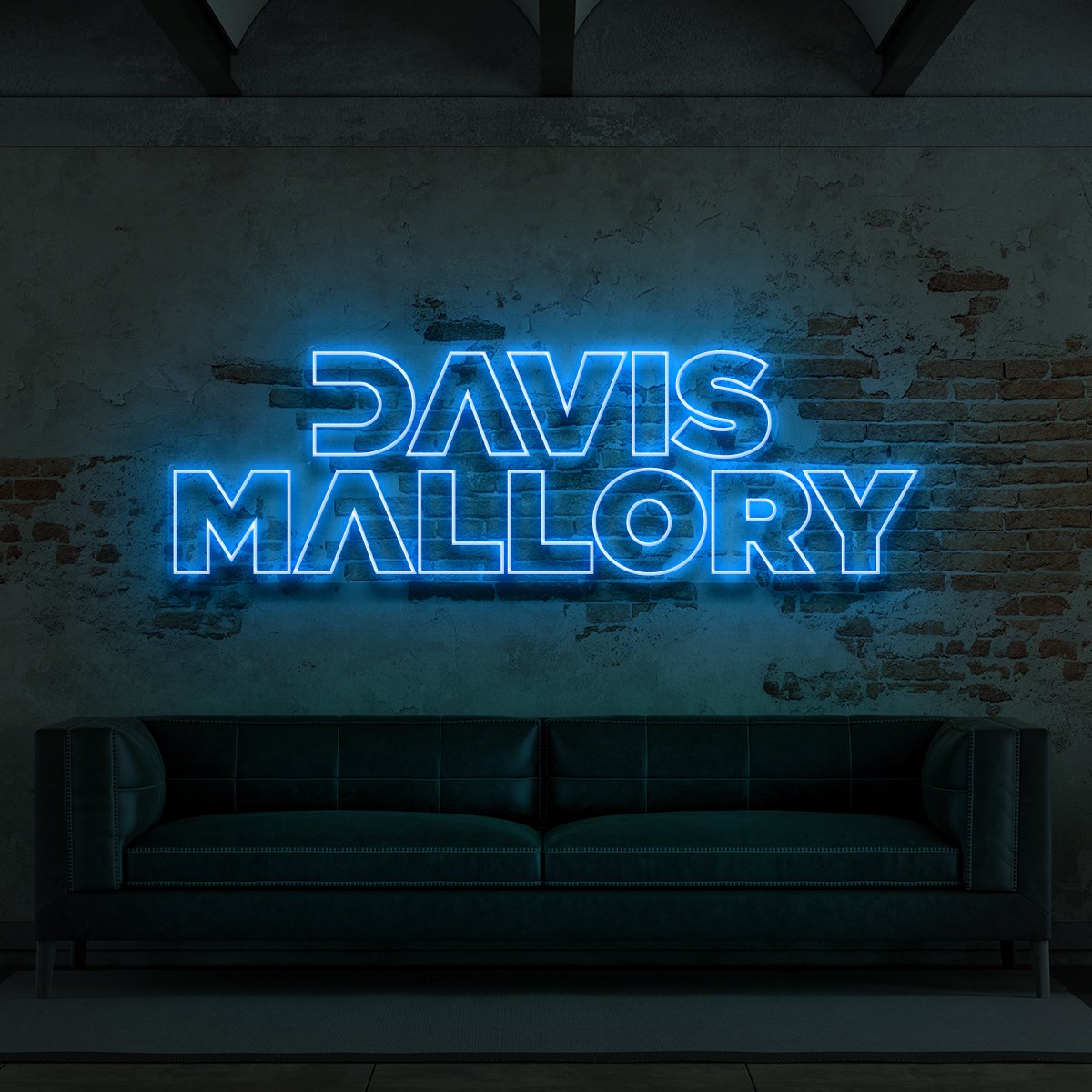 "Davis Mallory" Custom Neon Sign