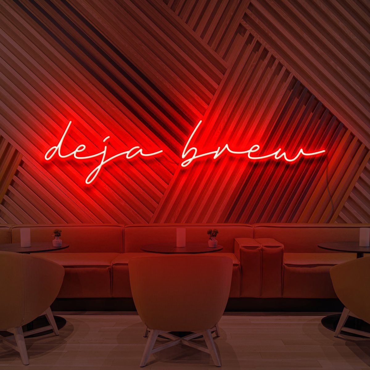 "Deja Brew" Neon Sign for Cafés by Neon Icons